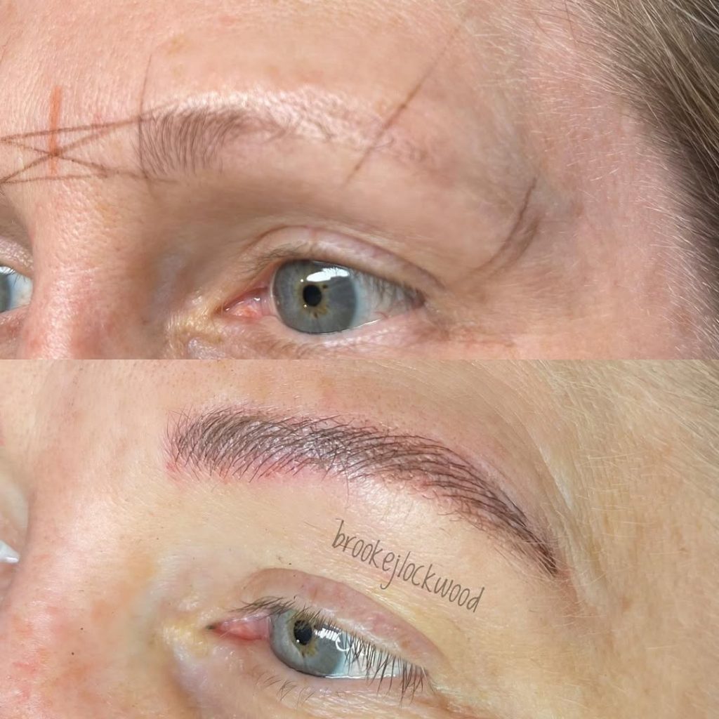 What is Microblading? Before and After picture of how Microblading can help your Rock Your Look